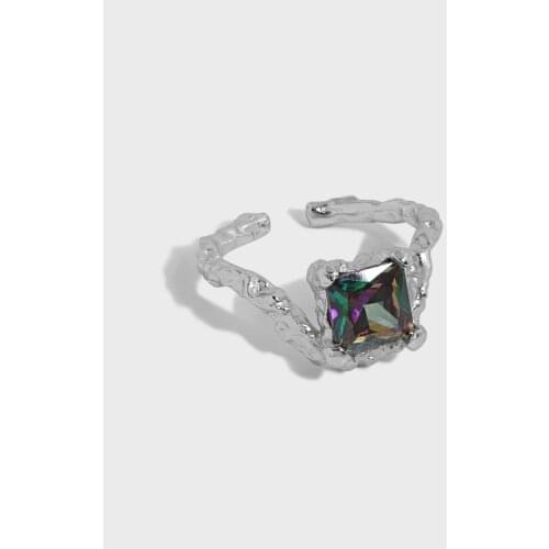 SHANICE S925 sterling silver open ring For Women Girl All-match micro-inlaid zircon CZ Crystal Opening Rings anillos S-R325