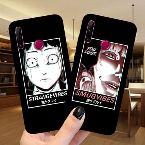 Manga Girls Anime Beauty Aesthetic Case For Huawei Honor 10 20 30 Lite 10i 20i 9X 8X Mate 10 20 Lite Pro Silicone Black Cover