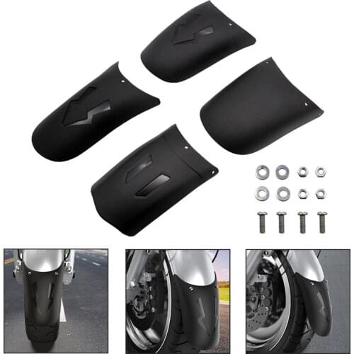 Universal Black Motorcycle Front Rear Mudguard Fender Splash Extension Pad for KTM Kawasaki Honda Harley BMW Ducati Parts