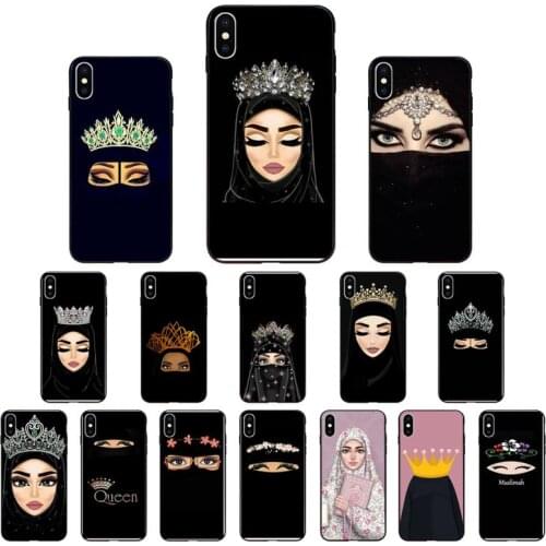 Oriental Woman Hijab Face Muslim Islamic Gril Phone Case For iphone 12 SE2 12 11 Pro XS MAX XS XR 8 7 6 Plus 5 5S SE Case