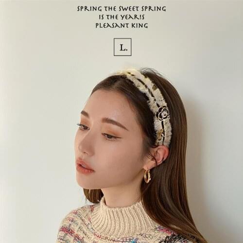 Girl Headband For Women Flower Pearl 5 Tassel Hair Band Accessories Korean New Wholesale Office Lady Gift