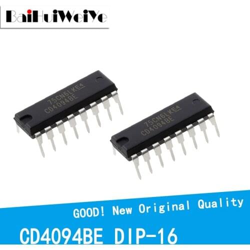 10PCS/LOT CD4094BE CD4094 4094BE DIP-16 New Original IC Good Quality Chipset In Stock DIP16