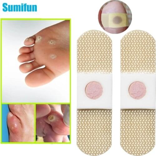 24pcs Sumifun Foot Corn Removal Medical Plaster Calluses Plantar Warts Thorn Pain Relieving Patch Foot Care Pads Different Types