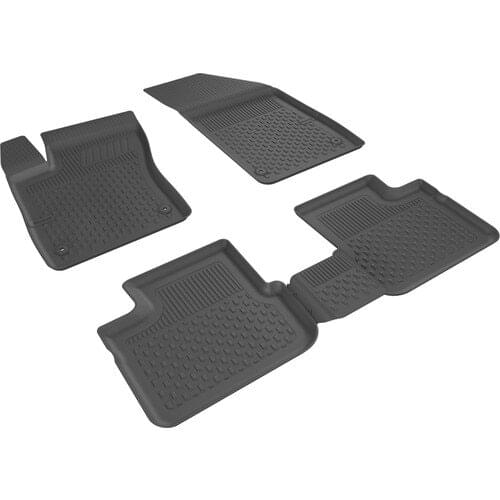 Roxform Car In-4.5D Mop Black Auto Mat Interior Accessories For Tuning Fiat Egea 2015 2016 2017 2018 2019 2020 2021