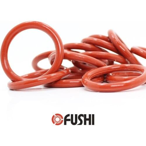 CS4mm Silicone O RING OD 105/108/110/115/118/120/125/128*4 mm 20PCS O-Ring VMQ Gasket seal Thickness 4mm ORing White Red Rubber