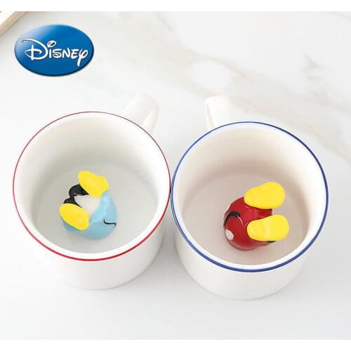 Disney 250ml Dinny Mickey Minnie Three-dimensional Diving Cup Butt Ceramic Mug Mug Coffee Cup Cartoon Mug