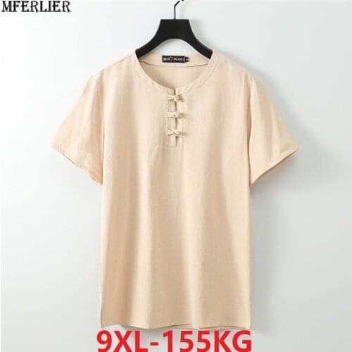 Big size Men Chinese style oversize T-shirt Short Sleeve Summer tops tees t shirt 8XL 9XL 10XL man personality t-shirt black 70