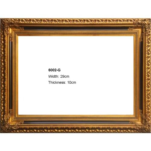 Classical wood frame for canvas oil painting wall picture photo golden and Silver Frames