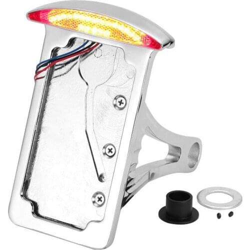 Motorcycle Fender Eliminator License Plate Bracket With LED Taillight Accessory For Harley Touring Sportster Softmail 1 or 3/4