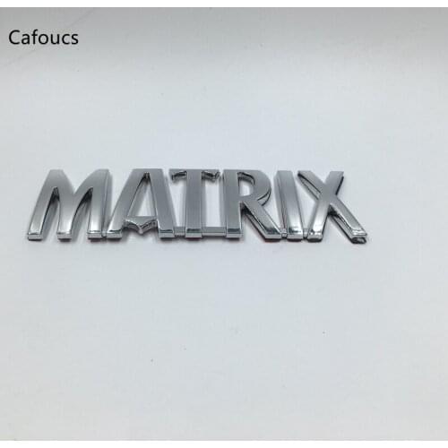 For Toyota MATRIX Rear Chrome Emblem Badge Logo Symbol Auto Decals