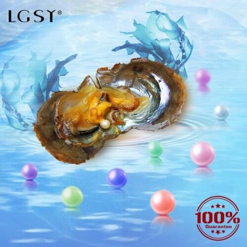LGSY 6-7mm Round Bead Akoya Pearls Making Pendant Necklace Natural Saltwater Pearls Jewelry For Women 21 Colors Seawater Pearls