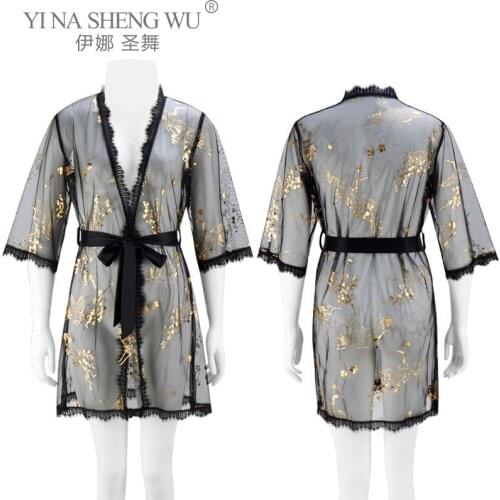 Sexy Fashion Pajamas Ladies New Lace Printed Sleepwear Female Pajamas Pyjamamas Sexy Lace Patchwork Bridal Wedding Home Clothing