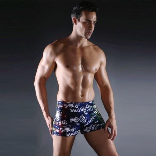 Boxer Swimming Trunks 2021 New Printed Four-corner Swimming Trunks Fashion Mens Swimwear Mens Swimming Trunks