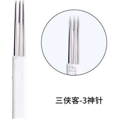 Professional Tatoo Three Xia Ke Shen Three Needles Semi-permanent Tattoo Knife Handmade Fog Needle Piece Zero Knot Mist Eyebrow