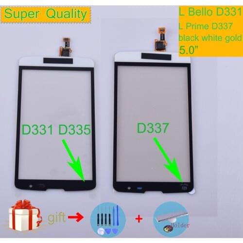 For LG L Bello D331 D335 Touch L Prime D337 TV Touch Screen Touch Panel Sensor Digitizer Front Glass Outer Lens Touchscreen