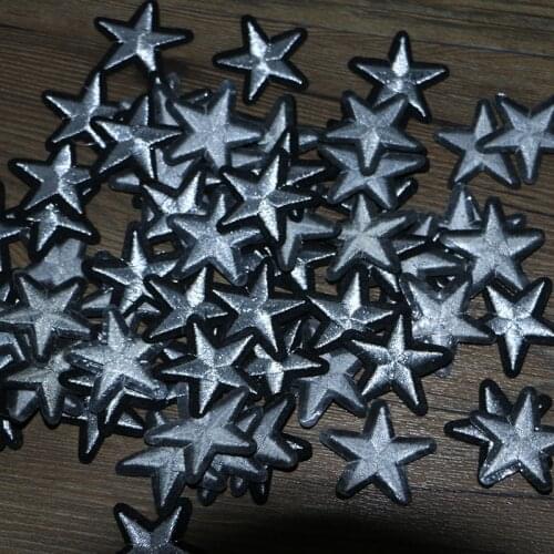 Silver 20 pieces star patch DIY accessories DIY clothing sewing supplies
