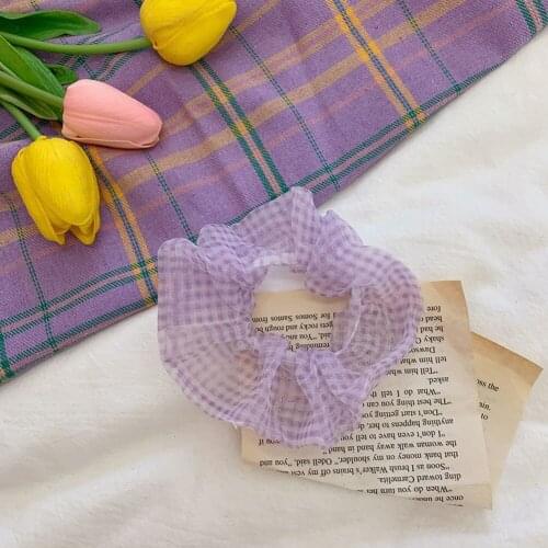 Women Headband New Fashion Hair Bands Purple Daisy Flower Elastic Hair Band For Ladies Purple Head band Girl Hair Accessories