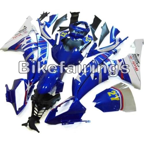 Blue White Stars Cowlings For Yamaha YZF-600 R6 2008 09 10 11 12 13 14 15 16 R6 ABS Injection Plastic Cowlings New Fairing Kit