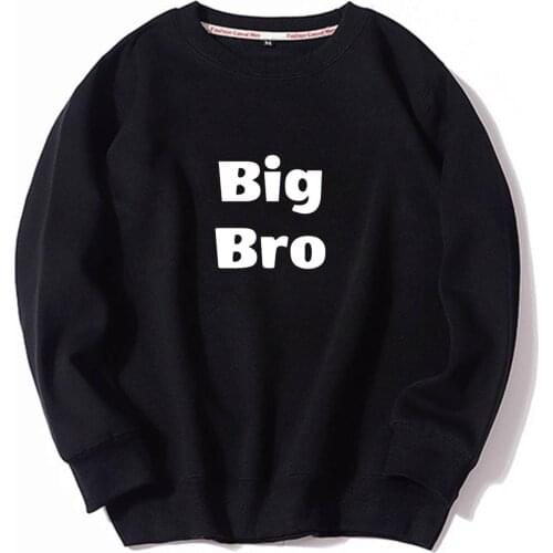 Big Bro Toddler Long Sleeve Top Hoodie Winter Fleece Sweatshirt Gift For Child Cute Cotton Jacket