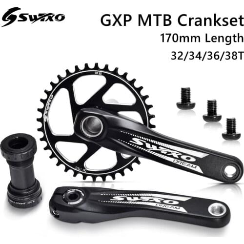 SWTXO Bicycle Crankset Mountain Bike GXP Crank 170mm MTB 32T 34T 36T 38T Chainring Bottom Bracket for SRAM XX1 XO1 X1 GX XO