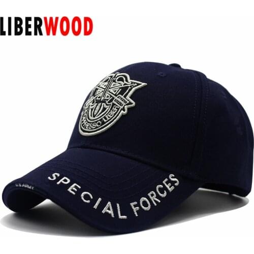 LIBERWOOD High quality U.S. Army Special Forces SF De Oppresso Liber Embroidered Cap tactical Hat cotton baseball cap Dad Hat
