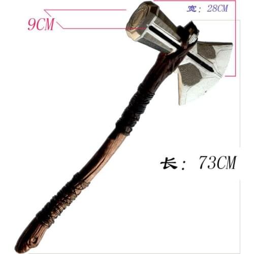 1: 1 ax hammer for cosplay role in the film playing thunder Sturmovik ax Sturmovik action figure model toy pu 73cm