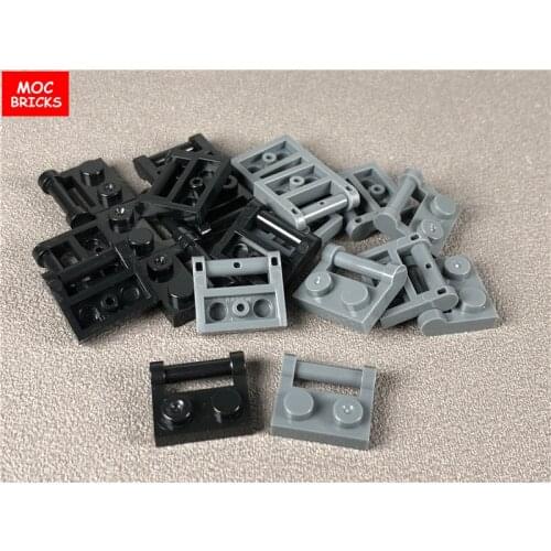 10pcs/lot MOC Bricks Plate Modified 1 x 2 with Handle on Side-Closed Ends fit with 48336 DIY Building Blocks Toys for kids gifts