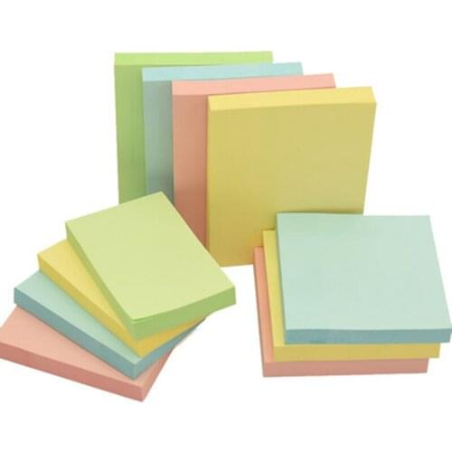 3PCS/LOT Deli 21500 Self adhesive Memo pads writing pads Memo papers 100 sheets 76x76 mm Message papers