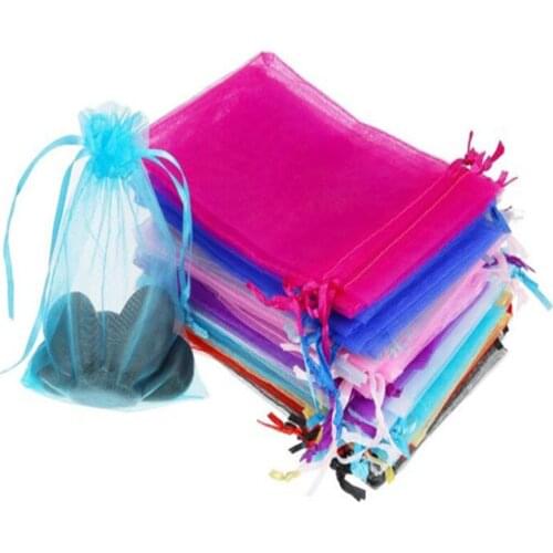 50Pcs Velvet Bag Drawstrings Pouches Jewelry Gift Display Packing Bags Wedding Gift Bag Sachet Organza Birthday Gift Bag 6z