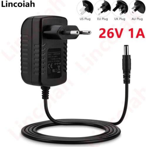 26V 1A AC DC Adapter For Xiaomi Mijia Handheld Wireless Vacuum Cleaner SCWXCQ01RR BTC01RR 25.6V 0.8A Power Adapter Charger