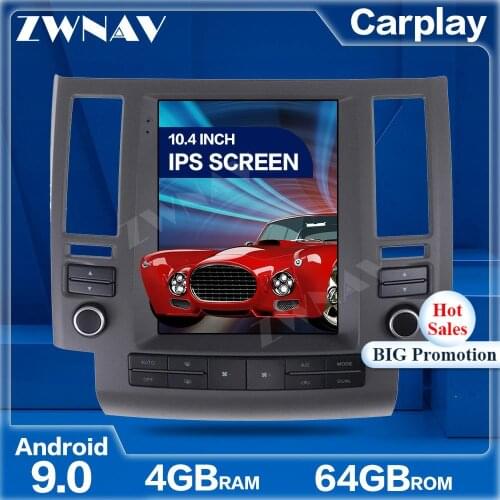 Tesla Screen Android 8 Car Multimedia Player For Infiniti FX FX35 FX45 2003-2009 car GPS Navigation Audio Radio stereo head unit