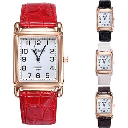 Ladies Watches Quartz Wrist Watch for Women Men Faux Leather Band Analog Quartz Wristwatches Women Wrist Watches montre femme