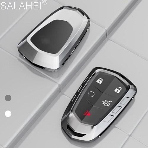 Zinc Alloy Car Key Cover Case For Cadillac Escalade CTS XTS ATS ATS-L XLS SRX 2015 4/5/6 Button 28T CTS-V XT5 CT6 Protect Shell