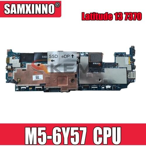 For DELL Latitude 13 7370 E7370 M5-6Y57 Notebook Mainboard CN-01JF8K 01JF8K AAU30 LA-D312P Laptop Motherboard SR2EG DDR3