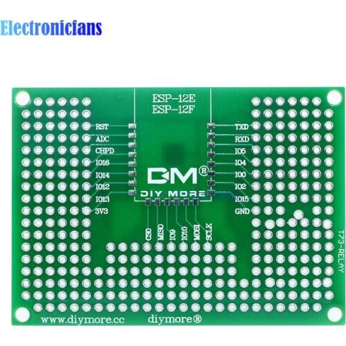 5x7CM 50x70mm Double Side Prototype PCB Board Breadboard Protoshield For Arduino Relay ESP8266 WIFI ESP-12F ESP-12E ESP32 ESP32S