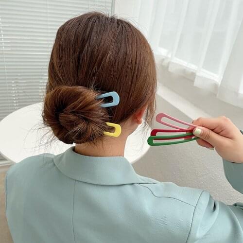 Elegant Barrette For Women Hair Clip New Fashion 2021 Fashion Metal Girls Sweet Hairpins Barrettes Hair Accessories Gift