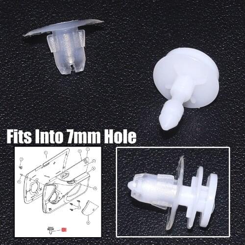 JEAZEA 10x 6505539-AA Nylon Door Panel Push Type Retainer Clips Fit for Jeep Grand Cherokee 1999 2000 2001 2002 2003 2004 2005