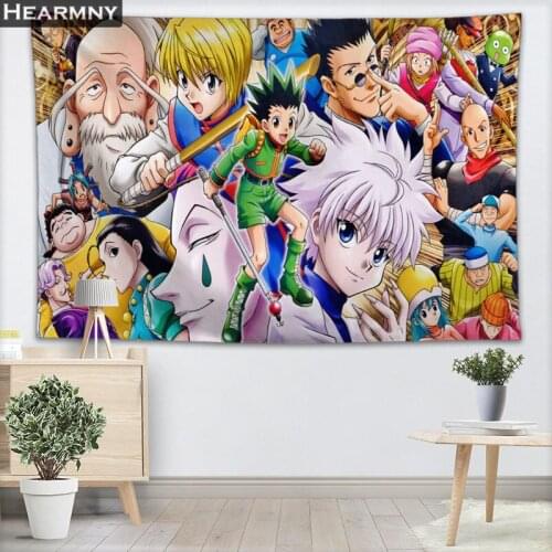 HEARMNY HUNTERxHUNTER Tapestry Wall Hanging Decor Tapestry Show Piece For Home Decoration Camping Tent Travel Sleeping Pad