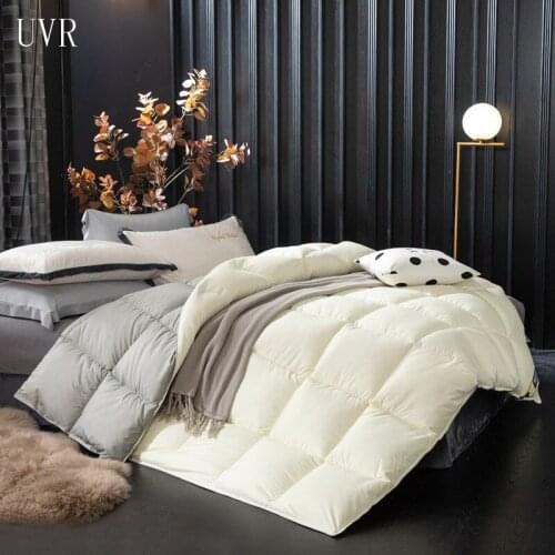 UVR Cotton Duvet Thickened Warmth Quilt Core Feather Velvet Five-star Hotel Spring Autumn And Winter Quilt King Bed Full Size