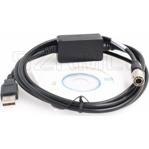 Topcon Sokkia Survey Instrument Total Stations Data Power Cable Hirose 6 pin Male to USB Computer Win7/8