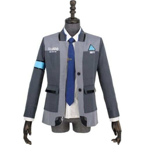 DBH Connor Cosplay Costume RK800 Agent Suit Uniform Tight Unifrom Cosplay Costume for Halloween