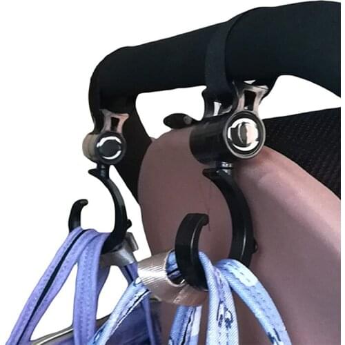 New 2 Pcs Baby Stroller Accessories Hooks Multifunction Baby Stroller Plastic Hook