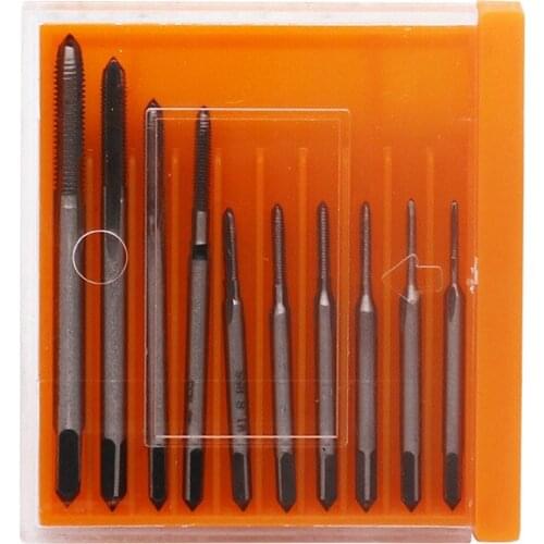 M1 M1.2 M1.4 M1.6 M1.7 M1.8 M2 M2.5 M3 M3.5 10pcs/set Hand Tap Thread Wire Tapping/Threading/Taps/Attack Hand Tools