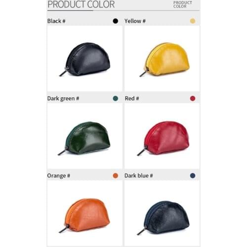 N7MF Women Fashion Headset Coin Purse Leather Change Wallet Pouch with Keyring Zipper Pocket