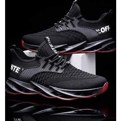 Mens Cushioned Sneakers Fashion Running Shoes Lace-up Red Casual Breathable Tennis Sneakers 44