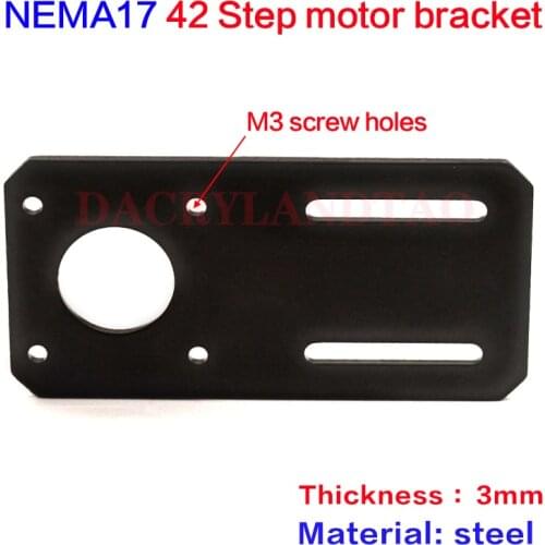 NEMA 17 stepper motor bracket Thickness 3mm 42 Stepper Motor Plate Fixed Bracket For 3D Printer accessories