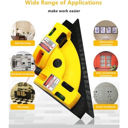 Laser Level Hot Right Angle 90 Degree Square Laser Level High Quality Level Tool Laser Measurement Tool Level Laser Beam Line