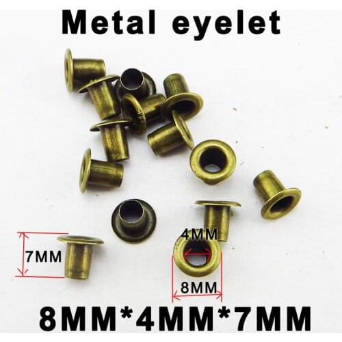 300PCS 8*7*4MM Bronze tone METAL EYELETS garment button BRAND sewing clothes accessory ROUND ME-026p