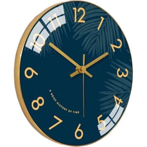 Modern Wall Clock Gold Nordic Watch Wall Living Room Bedroom Silent Clocks Wall Home Decor Creative Wall Watch Duvar Saati FZ211