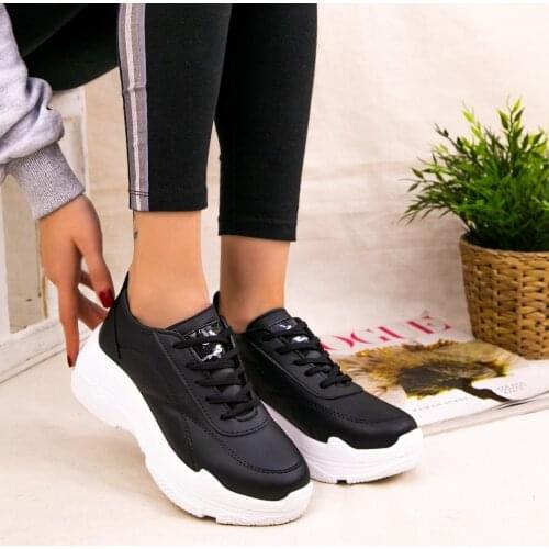 Tonar Jare Black Skin White Soled Sports Shoes New Season Convenient Seasonal Style Sneaker